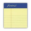 Ampad Canary Narrow Rule Pad Perforated Size, Pk12 20-222